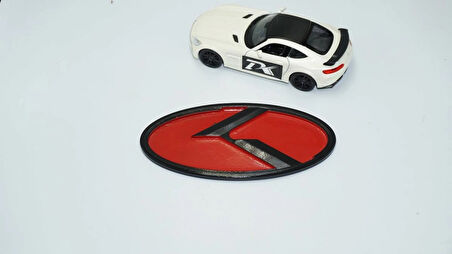 DK Tuning Kia Yeni Nesil Ön Kaput Siyah Kırmızı 3M 3D Logo Arma