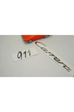 Porsche 911 Uyumlu  Carrera Bagaj 3m 3d Abs Yazı Logo Amblem Seti