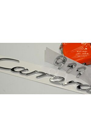 Porsche 911 Uyumlu  Carrera Bagaj 3m 3d Abs Yazı Logo Amblem Seti