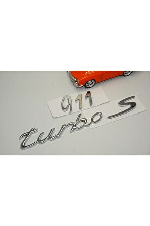 Porsche 911 Uyumlu Turbo S Bagaj 3m 3d Abs Yazı Logo Amblem Seti