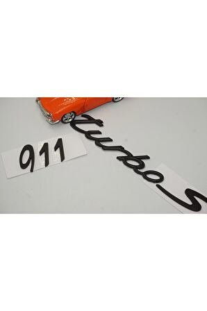 Porsche 911 Turbo S Bagaj 3m 3d Abs Yazı Logo Amblem Seti