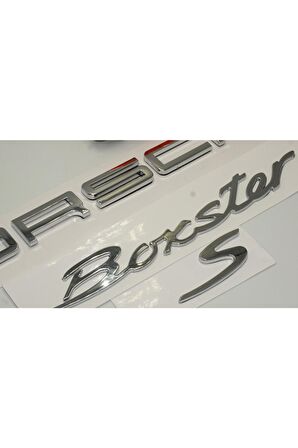 Porsche Boxster S Bagaj 3m 3d Abs Yazı Logo Amblem Seti