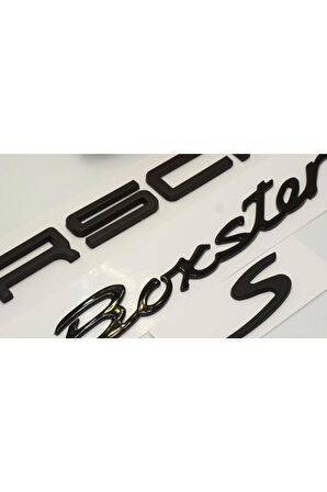 Porsche Boxster S Bagaj 3m 3d Abs Yazı Logo Amblem Seti