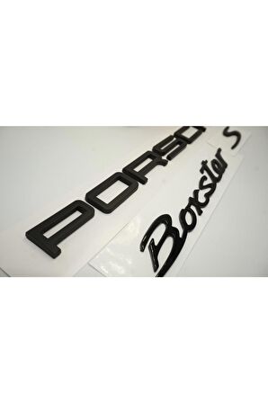 Porsche Boxster S Bagaj 3m 3d Abs Yazı Logo Amblem Seti