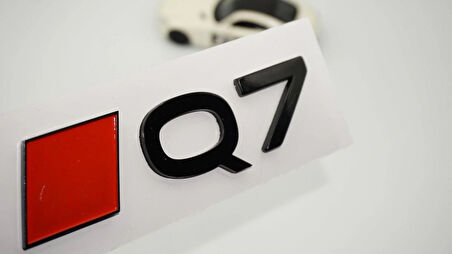 DK Tuning Q7 2025+ Bagaj Kırmızı Siyah 3M Yazı Logo Audi İle Uyumlu