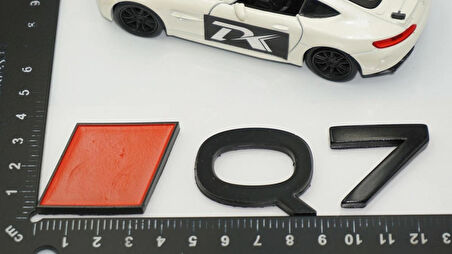 DK Tuning Q7 2025+ Bagaj Kırmızı Siyah 3M Yazı Logo Audi İle Uyumlu