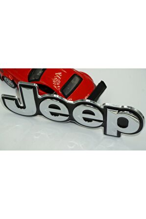 DK Jeep Kaput Bagaj 3M 3D Yeni Nesil Gümüş Metal Logo Amblem Arma