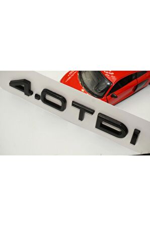 Audi 4.0 Tdi B7 B8 B9 Siyah Abs 3m 3d Bagaj Yazı Logo Orjinal