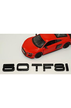 Audi 50 Tfsi Siyah Abs 3m 3d Bagaj Yazı Logo Orjinal Ürün