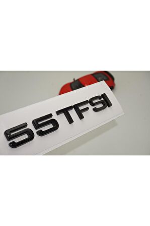 Audi 55 Tfsi Siyah Abs 3m 3d Bagaj Yazı Logo Orjinal Ürün