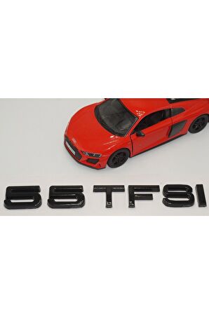 Audi 55 Tfsi Siyah Abs 3m 3d Bagaj Yazı Logo Orjinal Ürün