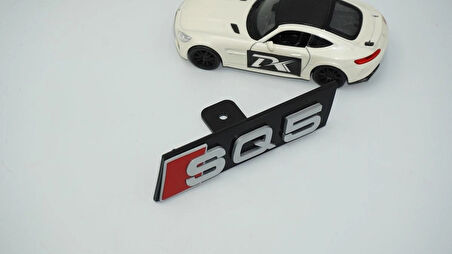 DK Tuning SQ5 Gri Kırmızı Ön Panjur Logo Arma Audi İle Uyumlu