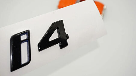 DK Tuning i4 Bagaj Siyah ABS 3M 3D Yazı Logo Bmw İle Uyumlu