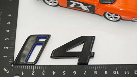 DK Tuning i4 Bagaj Siyah ABS 3M 3D Yazı Logo Bmw İle Uyumlu