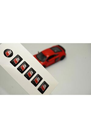 Audi S Cam Açma Jant Torpido Direksiyon Damla Sticker Logo Seti