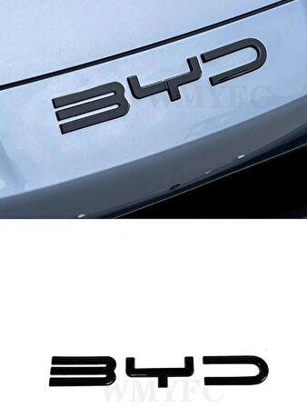 DK Tuning Byd Ön Kaput Siyah ABS 21 cm Bagaj Yazı Logo Arma