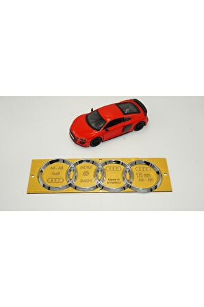 Audi A4 A6 Uyumlu Bagaj Krom Abs Halka Rozet Amblem