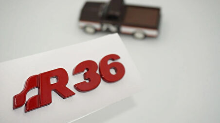 DK Tuning Volkswagen Passat R36 Kırmızı Bagaj Yazı Arma