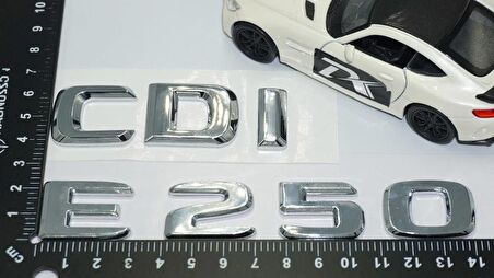 DK Tuning E250 CDi Bagaj Krom ABS 3M 3D Yazı Logo Benz İle Uyumlu