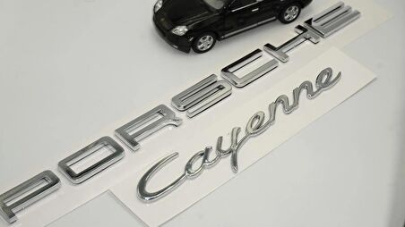 DK Tuning Porsche Cayenne Bagaj 3M 3D ABS Yazı Logo Amblem Seti