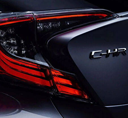 DK Tuning C-HR 3M Siyah ABS Bagaj Yazı Logo Toyota İle Uyumlu