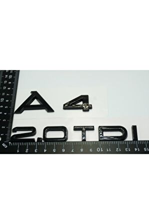 Audi A4 2.0 Tdi Parlak Siyah Abs 3m 3d Bagaj Yazı Logo Orjinal Ürün
