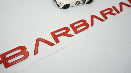 DK Tuning L200 Barbarian Kırmızı Bagaj Yazı Logo Mitsubishi İle Uyumlu