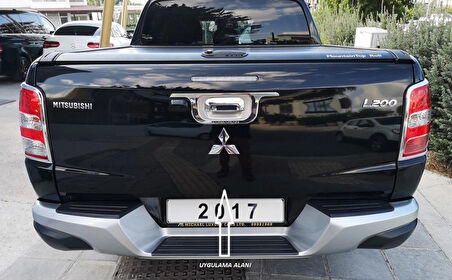 DK Tuning L200 Barbarian Kırmızı Bagaj Yazı Logo Mitsubishi İle Uyumlu