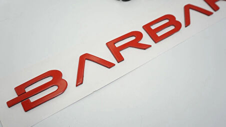 DK Tuning L200 Barbarian Kırmızı Bagaj Yazı Logo Mitsubishi İle Uyumlu