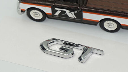 Dk Tuning GT Bagaj Krom Metal Yazı Logo Amblem Peugeot ile Uyumlu