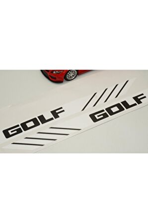 Volkswagen Golf Yan Aynalar Selefon Kaplama Sticker Seti Uyumlu