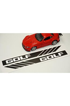 Volkswagen Golf Uyumlu Yan Aynalar Selefon Kaplama Sticker Seti