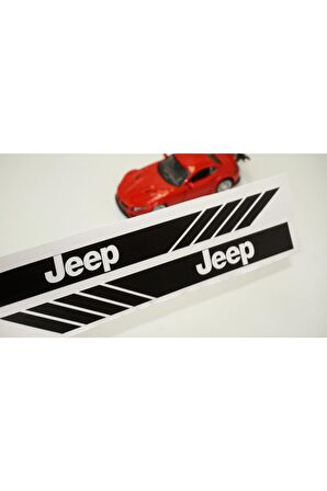 Jeep Yan Aynalar Selefon Kaplama Sticker Seti Uyumlu