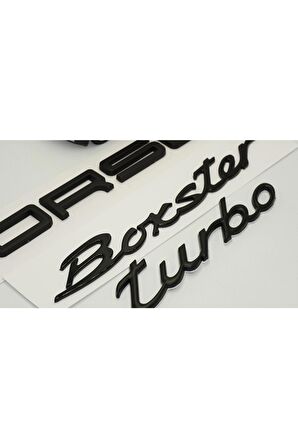 Porsche Boxster TurboUyumlu  Bagaj 3m 3d Abs Yazı Logo Amblem Seti
