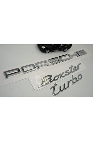 Porsche Boxster Turbo Bagaj 3m 3d Abs Yazı Logo Amblem Seti