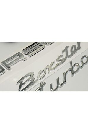 Porsche Boxster Turbo Bagaj 3m 3d Abs Yazı Logo Amblem Seti