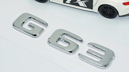 DK Tuning G63 Bagaj Krom ABS 3M 3D Yazı Logo Benz İle Uyumlu