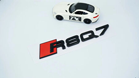 DK Tuning RSQ7 Siyah ABS 3M 3D Bagaj Logo Audi İle Uyumlu