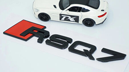 DK Tuning RSQ7 Siyah ABS 3M 3D Bagaj Logo Audi İle Uyumlu