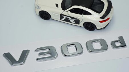 DK Tuning V 300d Bagaj Krom ABS 3M 3D Yazı Logo Benz İle Uyumlu