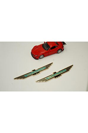 Ford Thunderbird Yeni Nesil Çamurluk Yanı 3m 3d Krom Metal Logo Amblem Seti