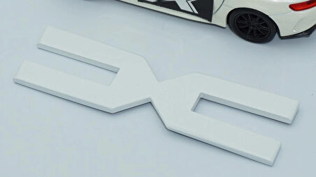 DK Tuning Yeni Nesil Bagaj 3M 3D 10cm Beyaz Yazı Logo Dacia İle Uyumlu