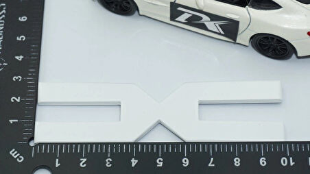 DK Tuning Yeni Nesil Bagaj 3M 3D 10cm Beyaz Yazı Logo Dacia İle Uyumlu