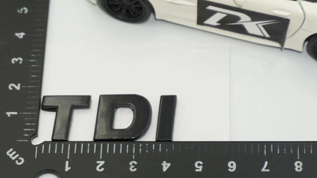 DK Tuning Volkswagen TDi Bagaj 4,5cm Siyah ABS Logo Amblem