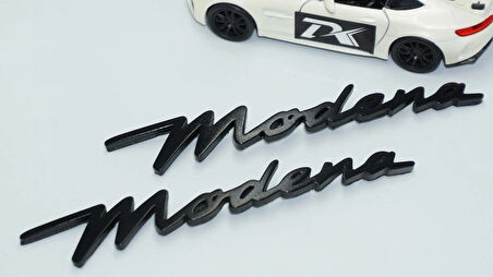 DK Tuning Maserati Modena Siyah ABS Çamurluk Yazı Logo Seti