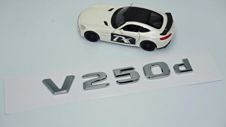 DK Tuning V 250d Bagaj Krom ABS 3M 3D Yazı Logo Benz İle Uyumlu