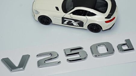 DK Tuning V 250d Bagaj Krom ABS 3M 3D Yazı Logo Benz İle Uyumlu