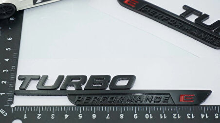 DK Tuning Turbo E Performance Siyah Çamurluk Yanı Logo Benz İle Uyumlu