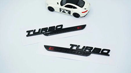 DK Tuning Turbo E Performance Siyah Çamurluk Yanı Logo Benz İle Uyumlu