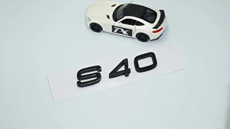 DK Tuning S40 Siyah ABS 3M 3D Bagaj Yazı Logo Volvo İle Uyumlu